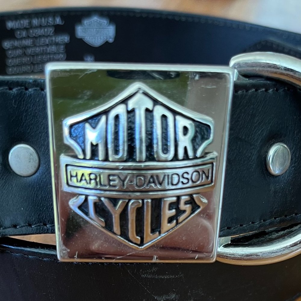 Harley-Davidson Black leather belt